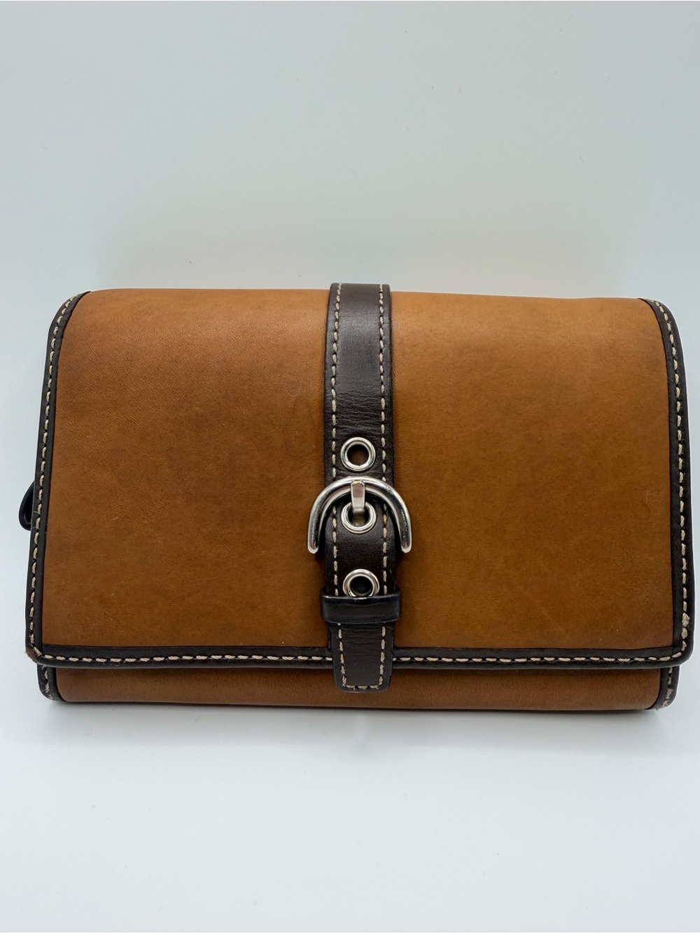 Vintage Coach SoHo leather buckle wallet